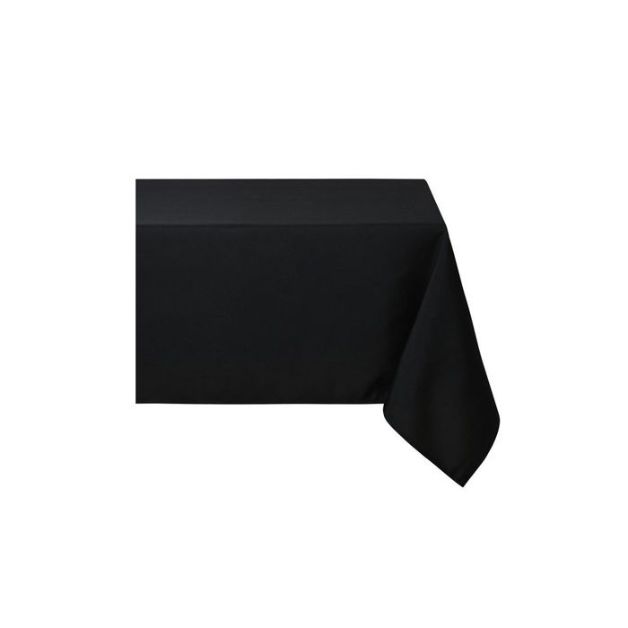 Nappe Carrée - 180 X 180 Cm - Polyester 100% - Couleur Noir - Lavable En Machine