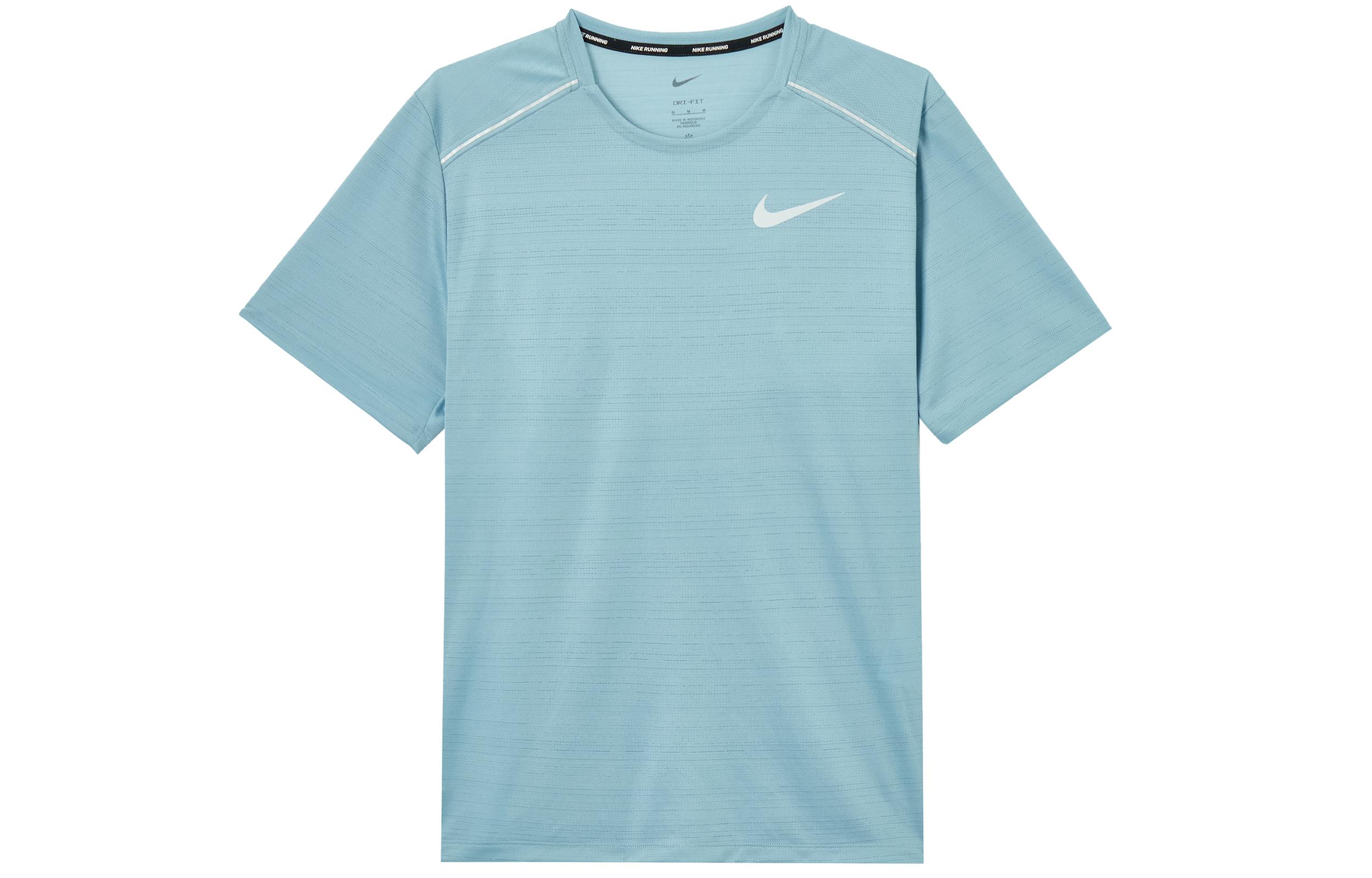 

Nike T Shirts Men s Blue Crew Neck Moderate Straight Fit AJ7566-494 2XL