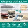 Space Saving Thickened Vacuum Seal Compression Bags Foldable Moisture Proof Storage Organizers For Household Clothes And Quilts