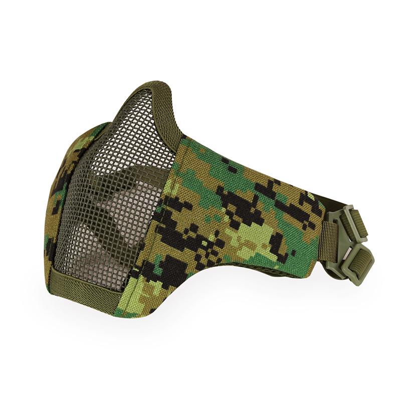 Outdoor Cycling Breathable Steel Wire Tactical Mask for CS Field Protection