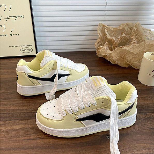 

Snow Lauder черно-красные оригинальные нишевые туфли-хлебцы ins tide 2025 осень новые универсальные спортивно-повседневные кеды 44 жёлтый