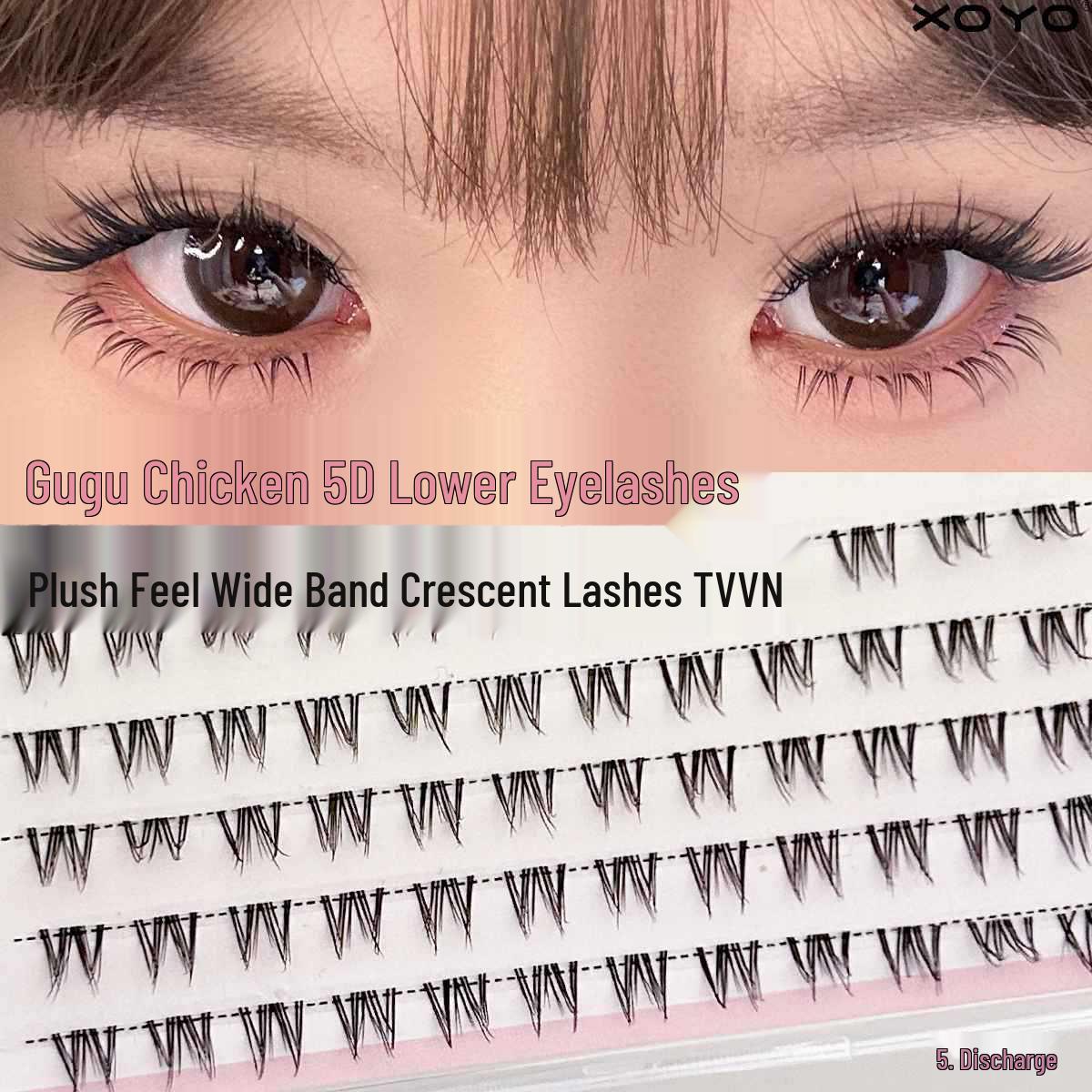

XOYO Gugu Chicken V-shaped Dense False Eyelashes – Natural Pure Desire Style.