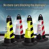Reflective 70cm Traffic Cone with "No Parking" Warning Sign