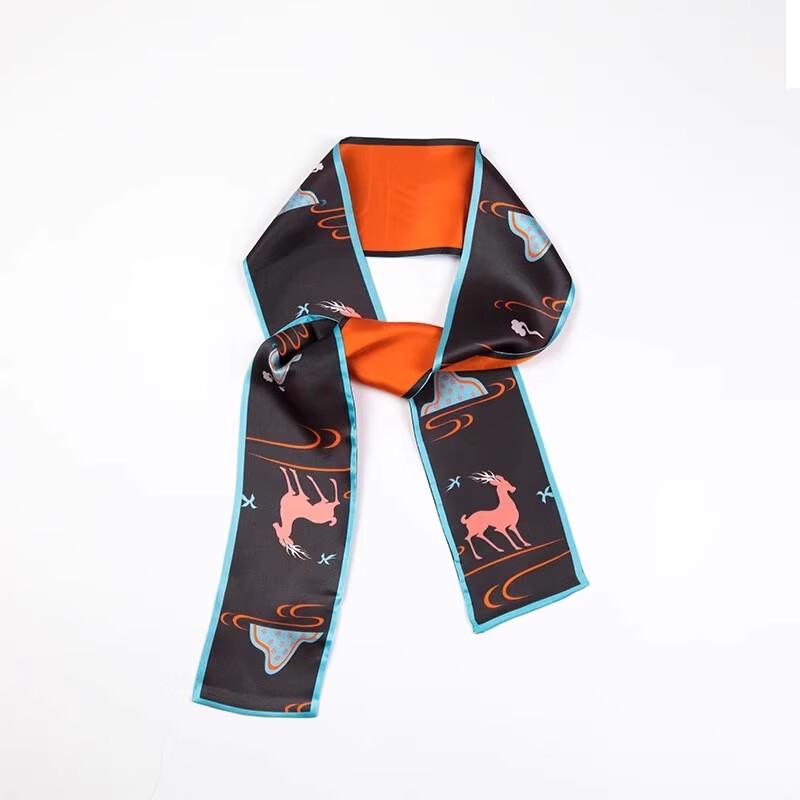 Dunhuang Nine-Colored Deer Mulberry Silk Scarf