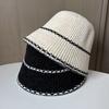 No Makeup Versatile Bucket Hat Women Outdoor Warm Show Face Small Big Head Circumference Knitted Bucket Hat