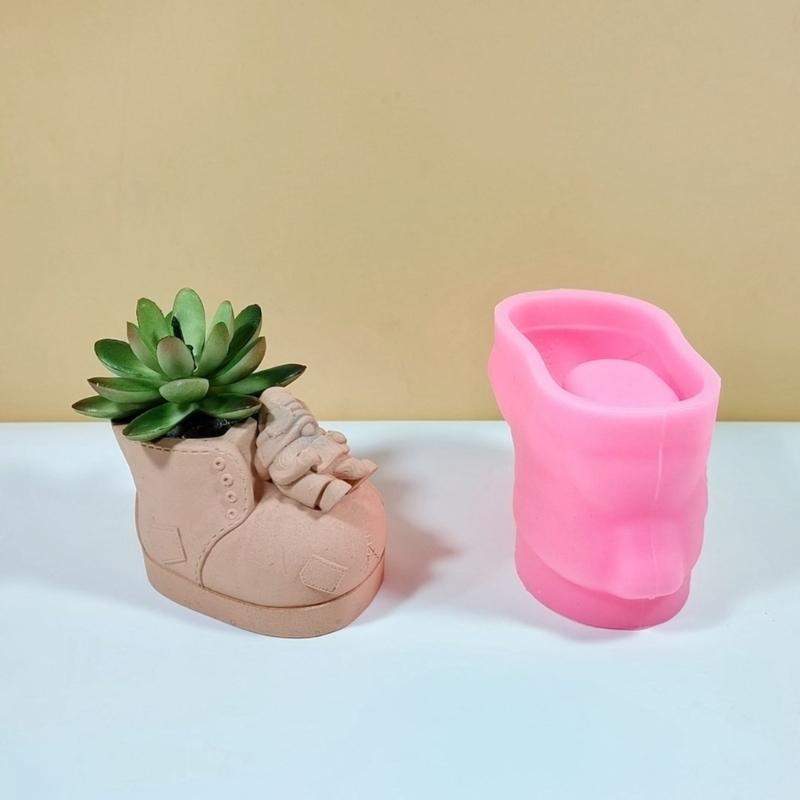Practical Planter and Flower Holders Crafting Silicone Molds Unique Silicone Mold for Flower Vases Pen Organizers