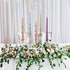 2PCS/Box Printed Long Candle European-Style Romantic Candlelight Dinner Wedding Festival Marriage Decoration Smokeless Candle