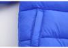 2026 Kids' Hooded Plaid Fleece-Lined Down Jacket for Boys & Girls, Warm Cotton Outerwear for Baby, Autumn & Winter.