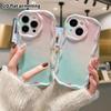 Phone Case: 2D Flat Design, Protective Case for iPhone 18 17 16 15 14 13 12 Pro, Phone Decoration, Pink and Blue Gradient, Halloween and Christmas Gif