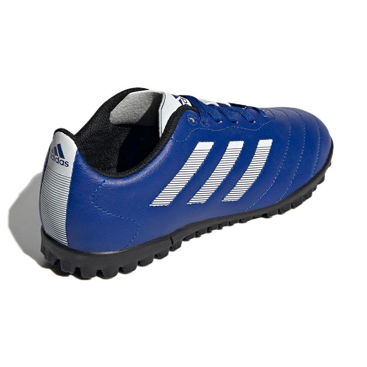 Adidas VIII TF J Synthetic Leather Slip Resistant Abrasion Resistant Low top Kids' Soccer Shoes Blue GW6161