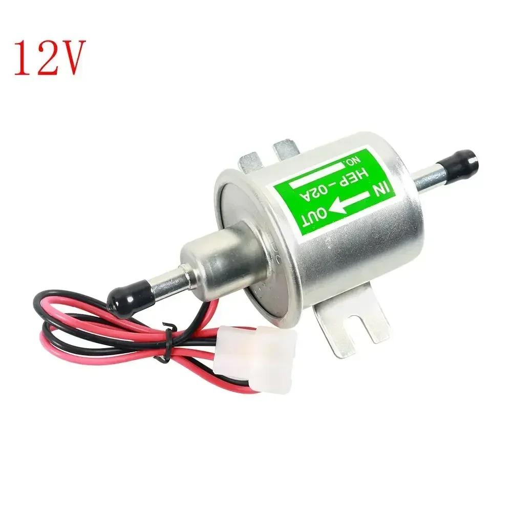 12V/24V Electric Fuel Pump: Low Voltage Universal Diesel/Gasoline HEP-02A for Car & Motorcycle Modification Fuel Transfer Pump