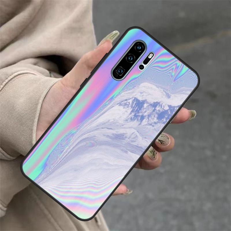 Rainbow Holographic Iridescence Case For Huawei Nova 3i 7i 8i 11i Y60 Y70 Y90 Y61 Y91 10 9 SE 11 Pro P20 P40 P30 Lite Cover