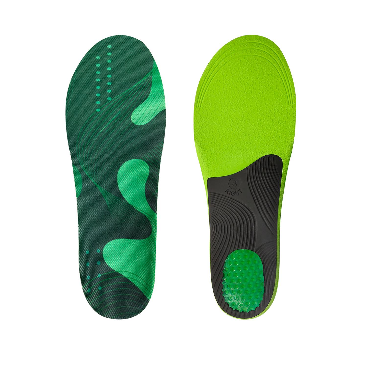 

Поддержка свода стопы, плоскостопие, внутренняя и внешняя коррекция, мужская и женская спортивная амортизация, дышащая стелька для взрослых L(44~47) зелёный