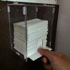 500Pcs Envelope Style Disposable Paper Cups Dustproof Paper Cup Storage Rack Cold Drinks Cup  Milk