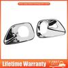 Chrome Left+Right Fog Light Lamp Cover Bezels Trim For 11-13 Jeep Grand Cherokee