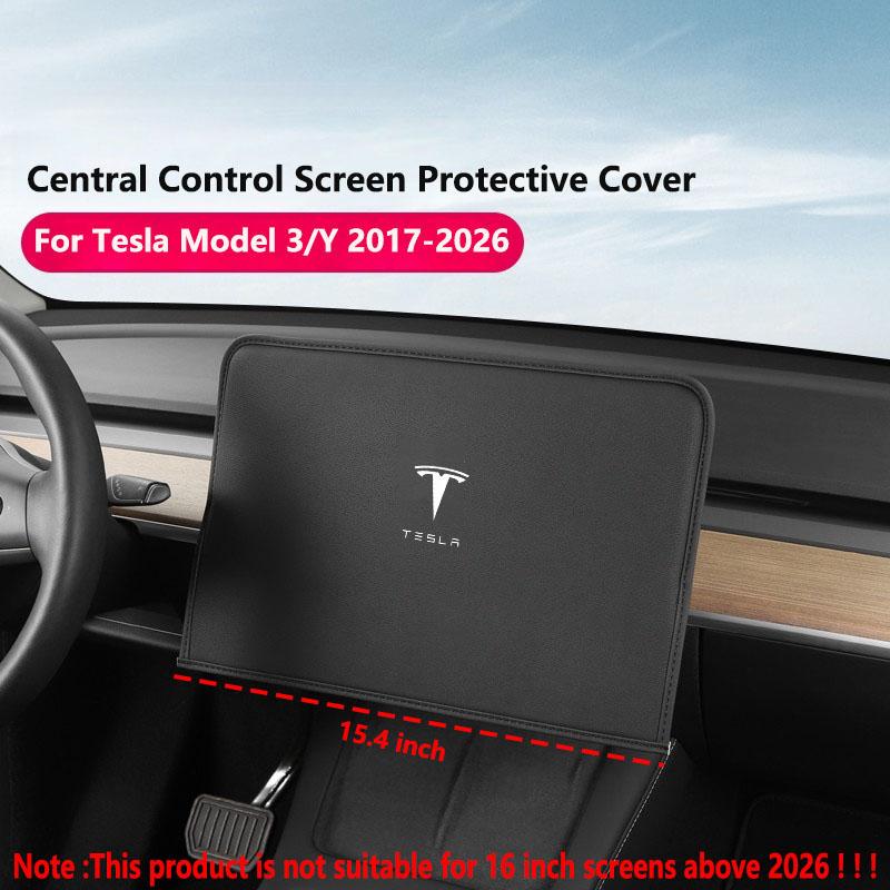VEMZG1 For Tesla Model 3 Y Juniper Screen Protection Cover Anti-UV Sunshade Center Console Navigation Display Dust Case Car Accessories