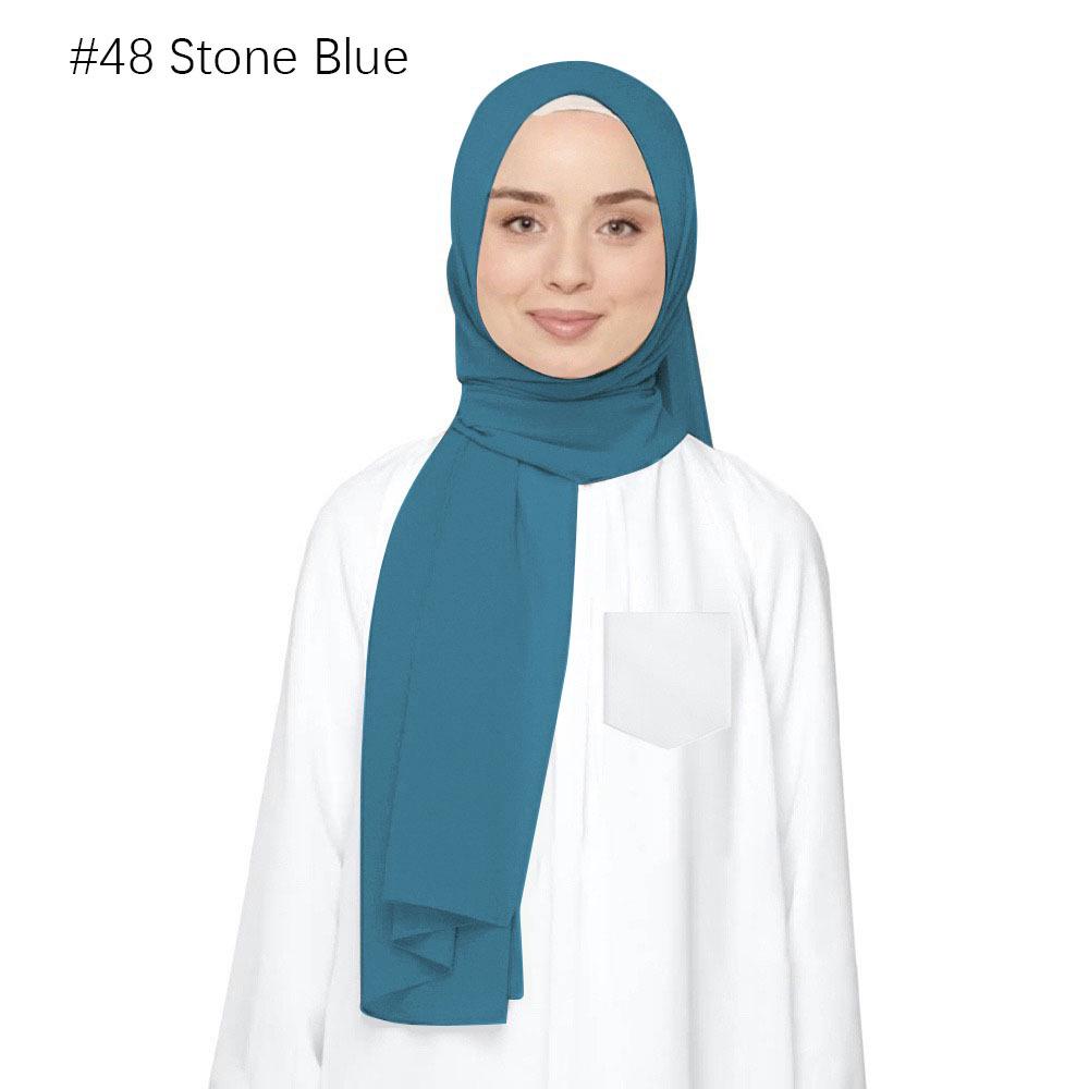 High-Quality Ethnic Pearl Chiffon Headscarf & Shawl