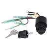 Keyed Boat Ignition Switch Assembly Outboard Starter Reliable Ignition Key Switch  Marine Engine