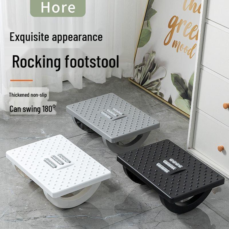Under-Desk Footrest Stool: Anti Cross-Leg Design