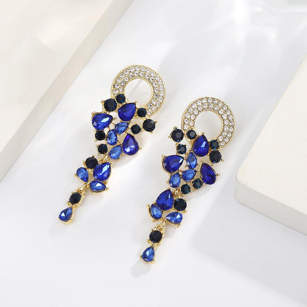 Minimalist Vintage Tassel Flower Drop Earrings Fashionable Elegant Dangle Earrings For Women Evening Party Jewelry