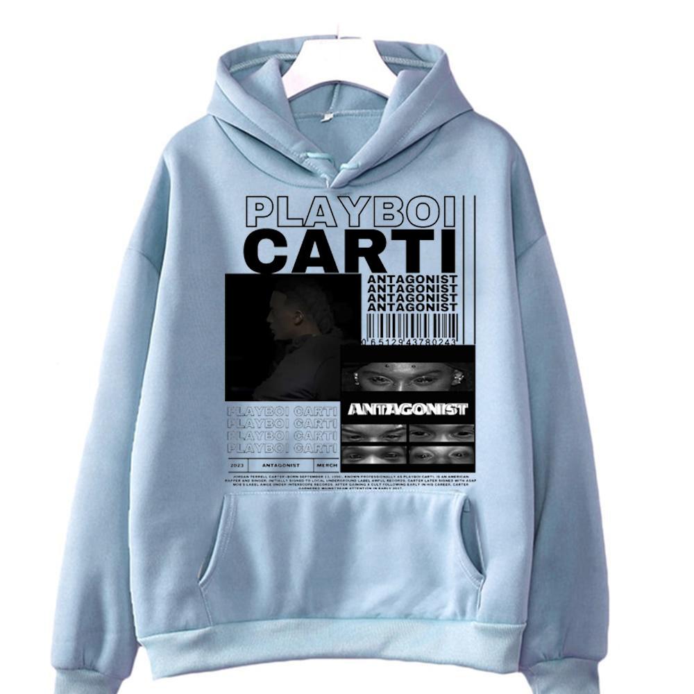 Rapper Playboi Carti Album Damen Hip Hop Rap Sweatshirt Damen Casual Loose Hoodies Streetwear