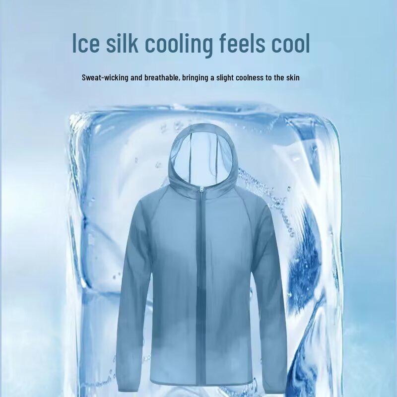 Unisex letní bunda s ochranou proti slunci - Lehká, prodyšná ledová hedvábí pro muže a ženy