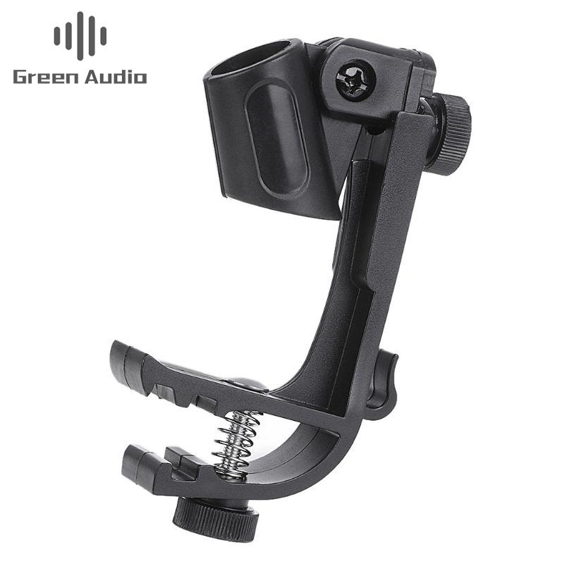 GAZ-MH01 Adjustable Microphone Clips on Drum Rim Anti-shock Mount Clamp Stand Holder Tool