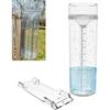 Outdoor Rain Gauge and Snow Professional Stratus Long Term, Made of UV and Heat Resistant Polycarbonate Material for All Weather Conditions with