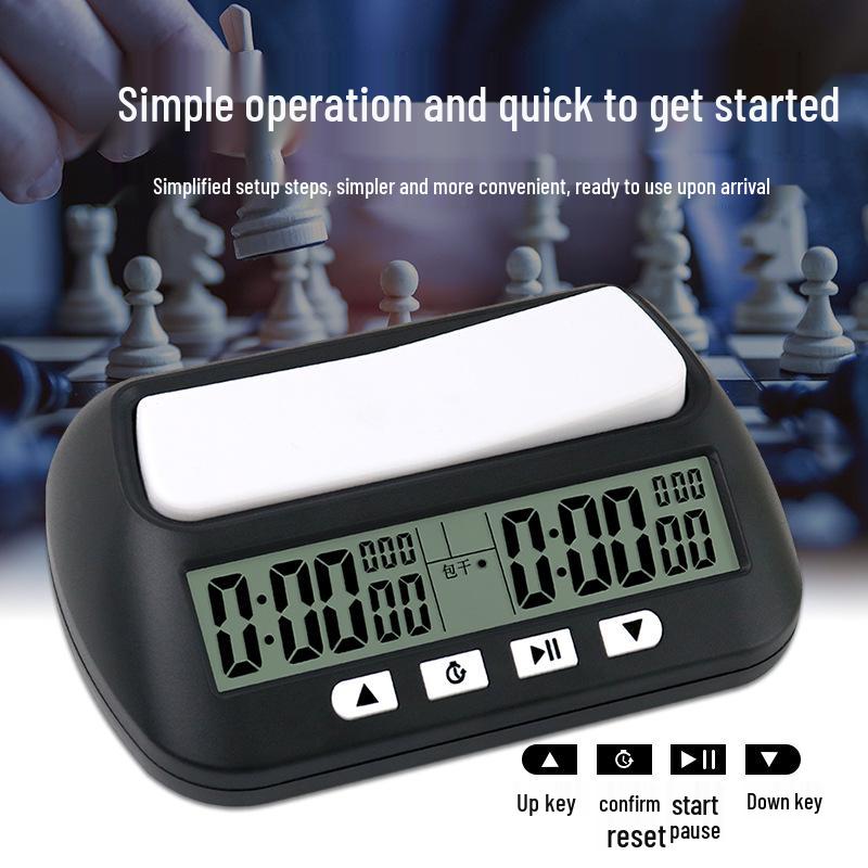Yisheng YS-902 Chess Timer: For Chinese, Go, and International Chess. Referee Functionality with Optional Sound.