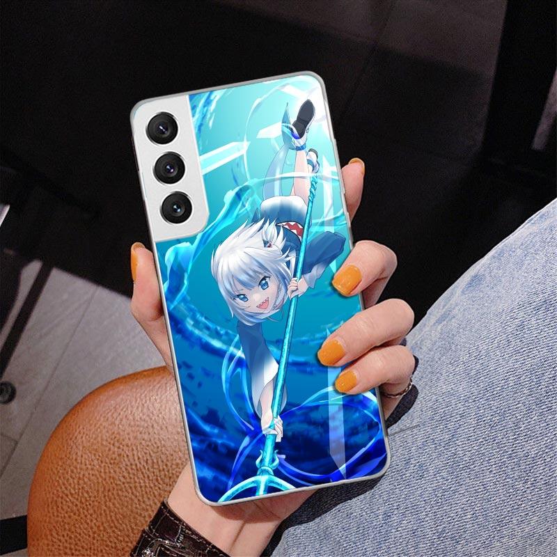 Gawr Gura Hololive Anime Phnoe Case for Samsung Galaxy S26 S25 Edge S23 S24 Ultra S22 Plus S21 S20 FE Unique Cover Soft Coque Ga