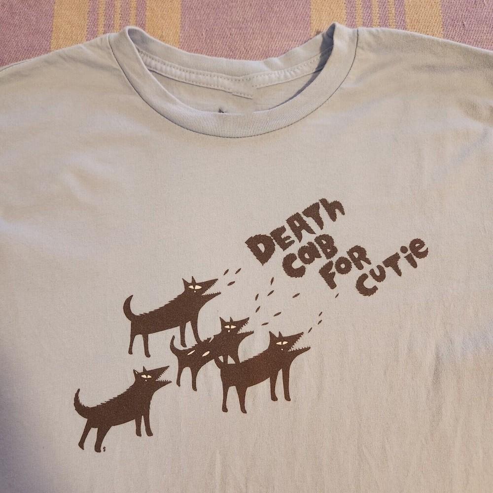 

Vintage Death Cab For Cutie Band T Shirt Wolves Barking Dogs 2001 4XL