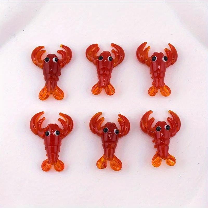 1PC Lobster Animal Pendant DIY Cute Earrings Necklace Keychain Accessories