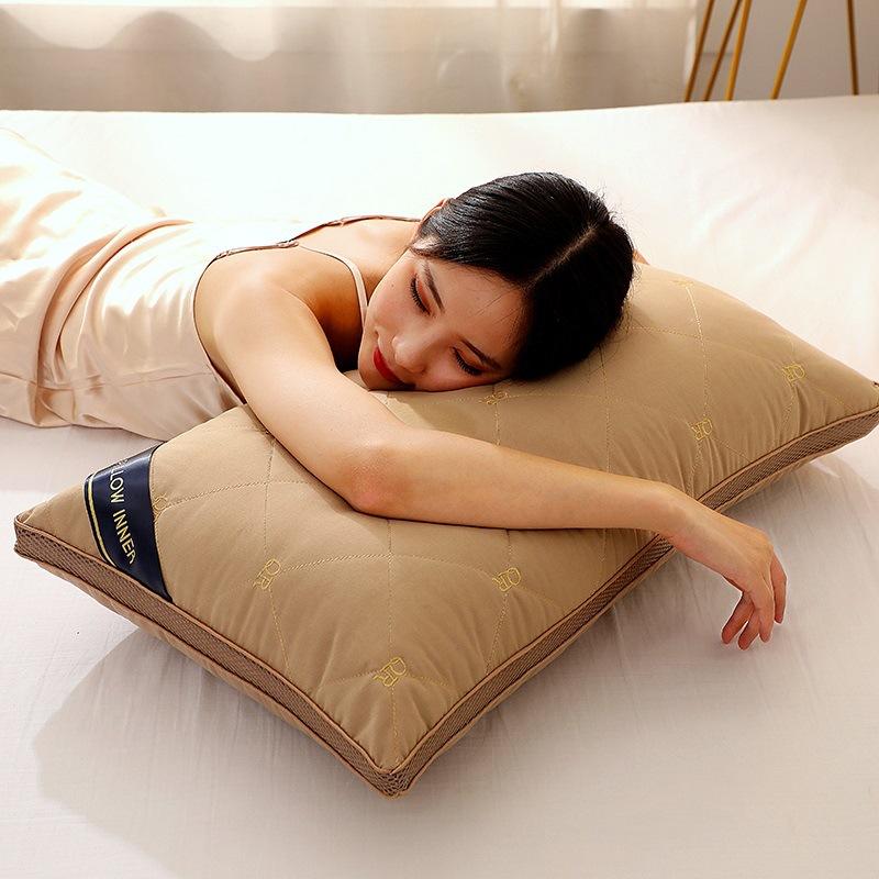 

Высокая, средняя, ​​низкая подушка, подушка 48*74 см, высокая эластичность, подушка для студенческого общежития для взрослых Low pillow 850g кофейный