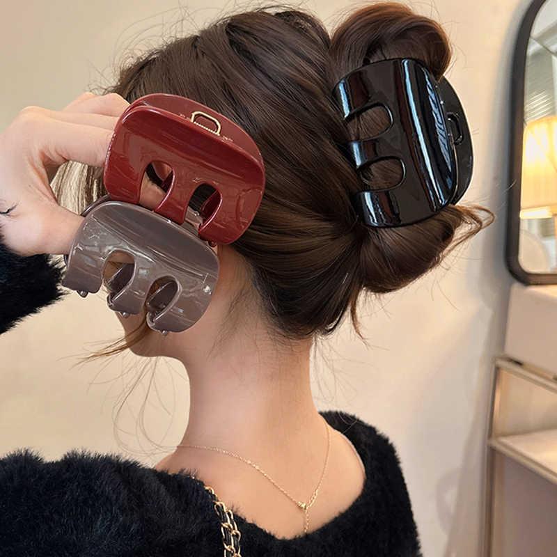 Acetate Hair Claw Clip Elegant Women Hairgrips Barrettes Hairpins Female Fashion Hair Accessories Shark Hair Claw Girls Headwear
