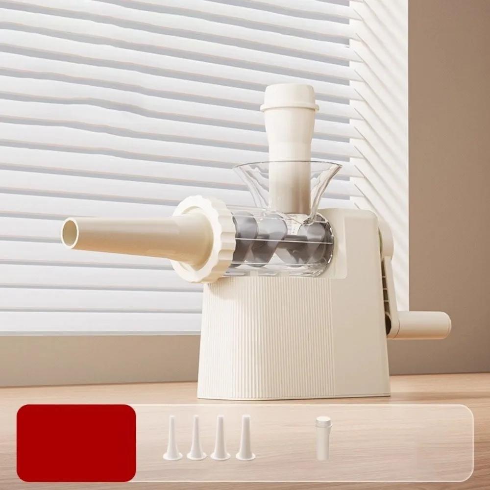 With 4 Tubing Units Manual Sausage Stuffer Homemade Large Capacity Sausage Maker Efficient Plastic Meat Grinder Filling Maker