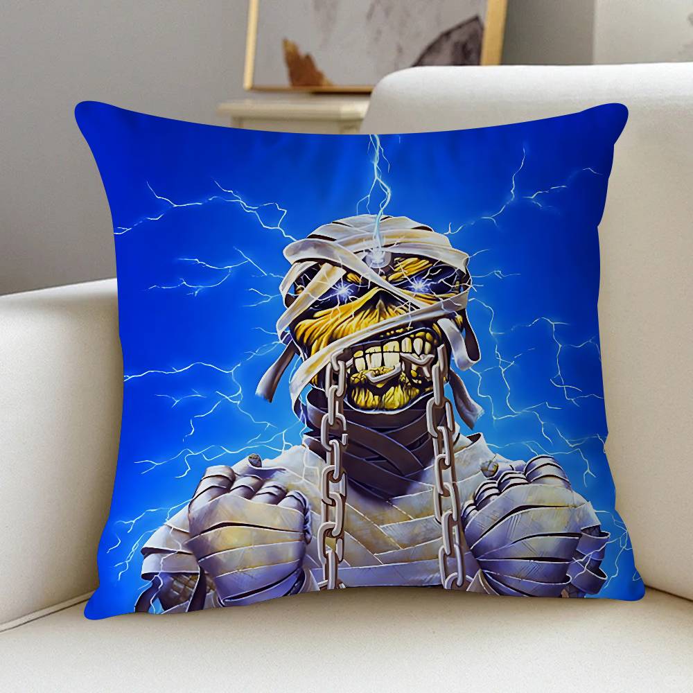 

Band I-Iron M-Maiden ЛОГО Подушка Чехол Дизайн Наволочка Декор Праздничный Декор 16x16Inch