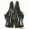 Pre-80s Vintage FLORSHEIM Plain Toe Business Shoes Black size 9D 26.0-27.0 Men's(USED)