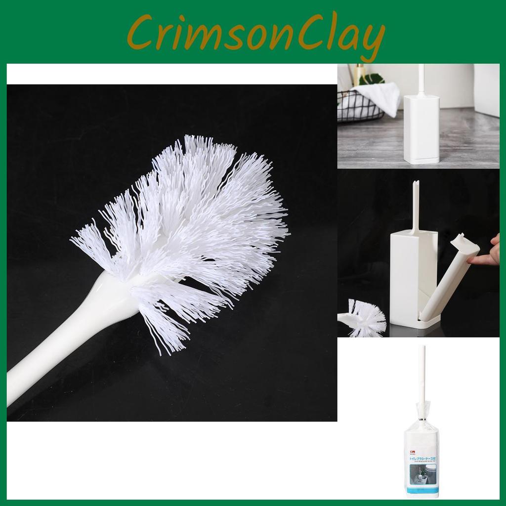 Toilettenbürsten-Set mit Ständer Langer Griff Kunststoffdesign für Badezimmerpflege