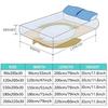 Soild Color Waterproof Fit Sheet with Elastic Band Non Slip Adjustable Mattress Cover for Double King Queen Bed 90/120/150/180/200cm
