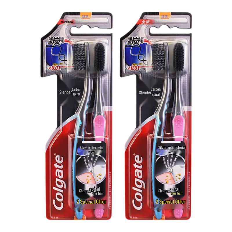 

Colgate SlimSoft Charcoal Spiral Toothbrush