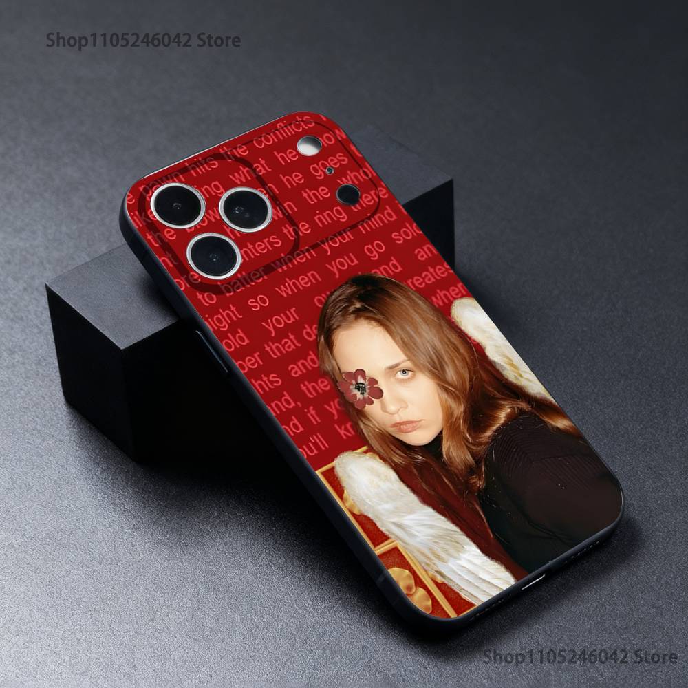 

F-Fiona A-Apple Phone Case For iPhone 17,16,15,14,13,12,11,Pro,Max,Plus Black Soft Cover iPhone15pro