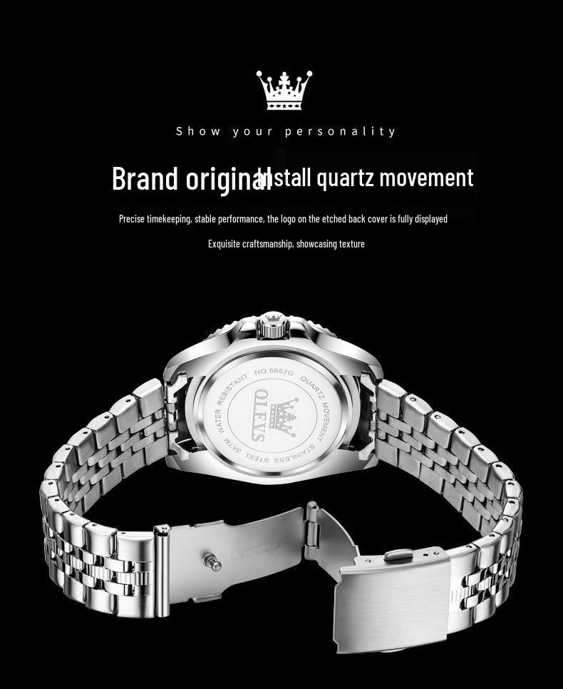 OLEVS Luminous Waterproof Men's Quartz Watch