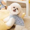 New autumn and winter thin velvet dog clothes simple twist can pull vest teddy than bear warm pet velvet