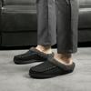 Men Winter Warm Slippers Fur Slippers Men Plush Slipper Cotton Shoes Non-slip Solid Color Indoor Casual Slippers Big Size 46 47