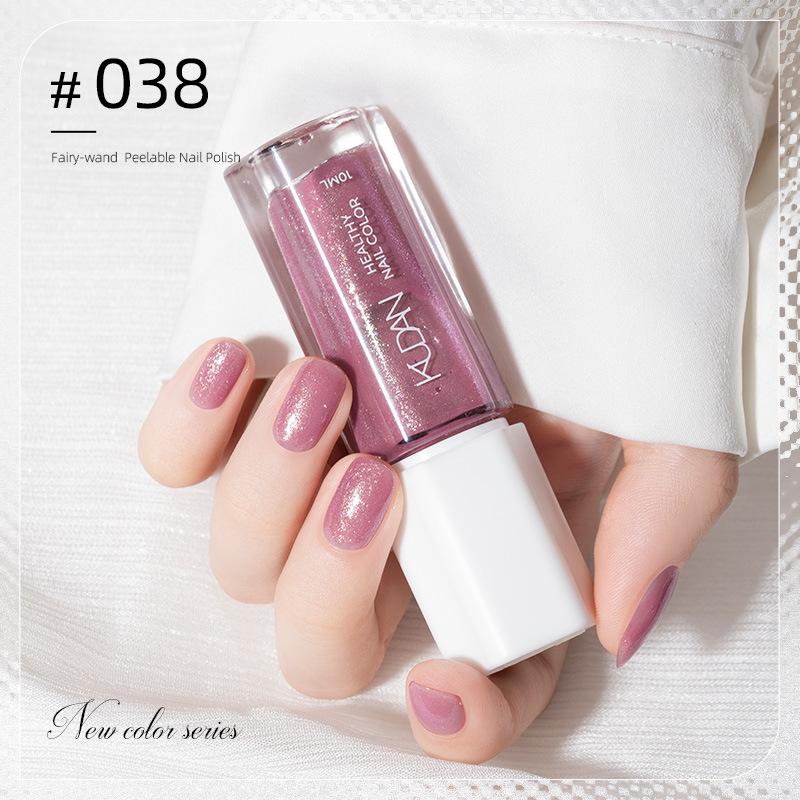 10ML Peel Off Water-Based Nail Polish – Quick Dry, No UV Lamp Needed, Breathable & Removable, Glossy Finish