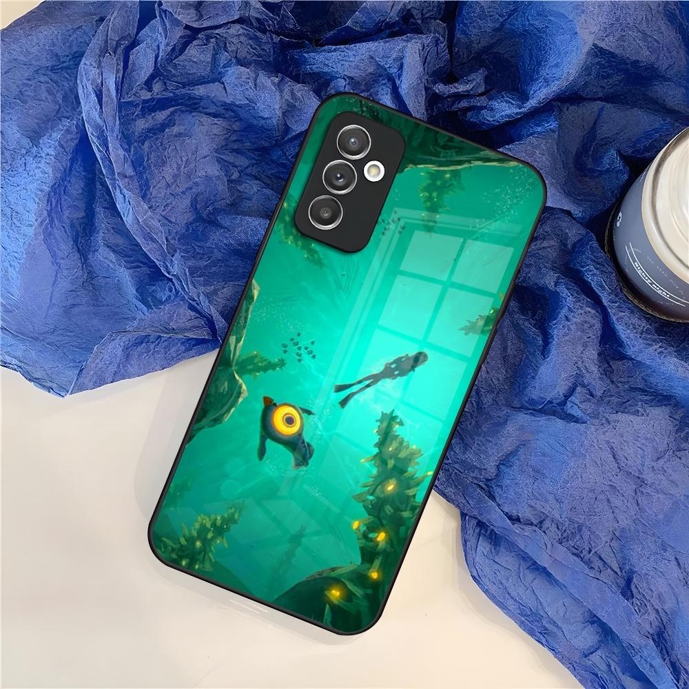 Pouzdro na telefon Subnautica pro Samsung Galaxy S26 S25 S24 S30 S21 S23 S20 S22 Fe Pro Edge Ultra Plus skleněný kryt