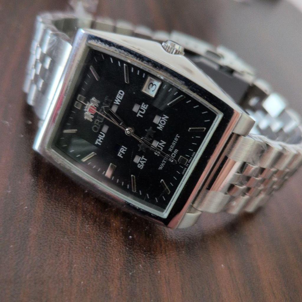 Used ORIENT Automatic Square Julipie Bracelet Equipped