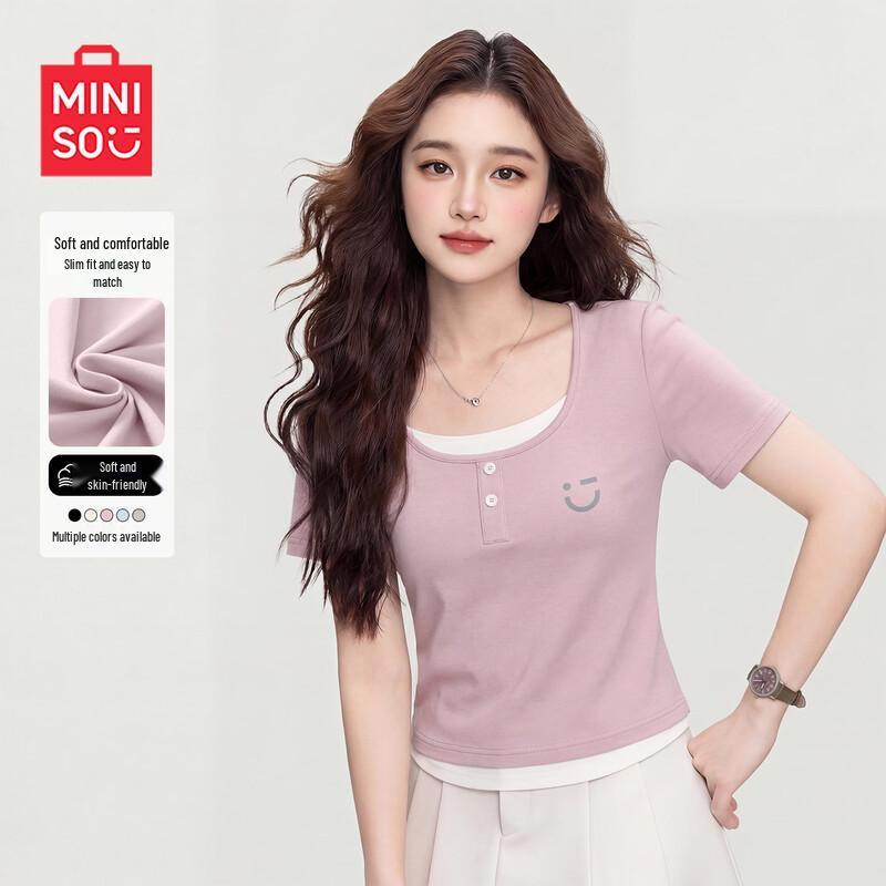 Женская футболка-поло с коротким рукавом MINISO L