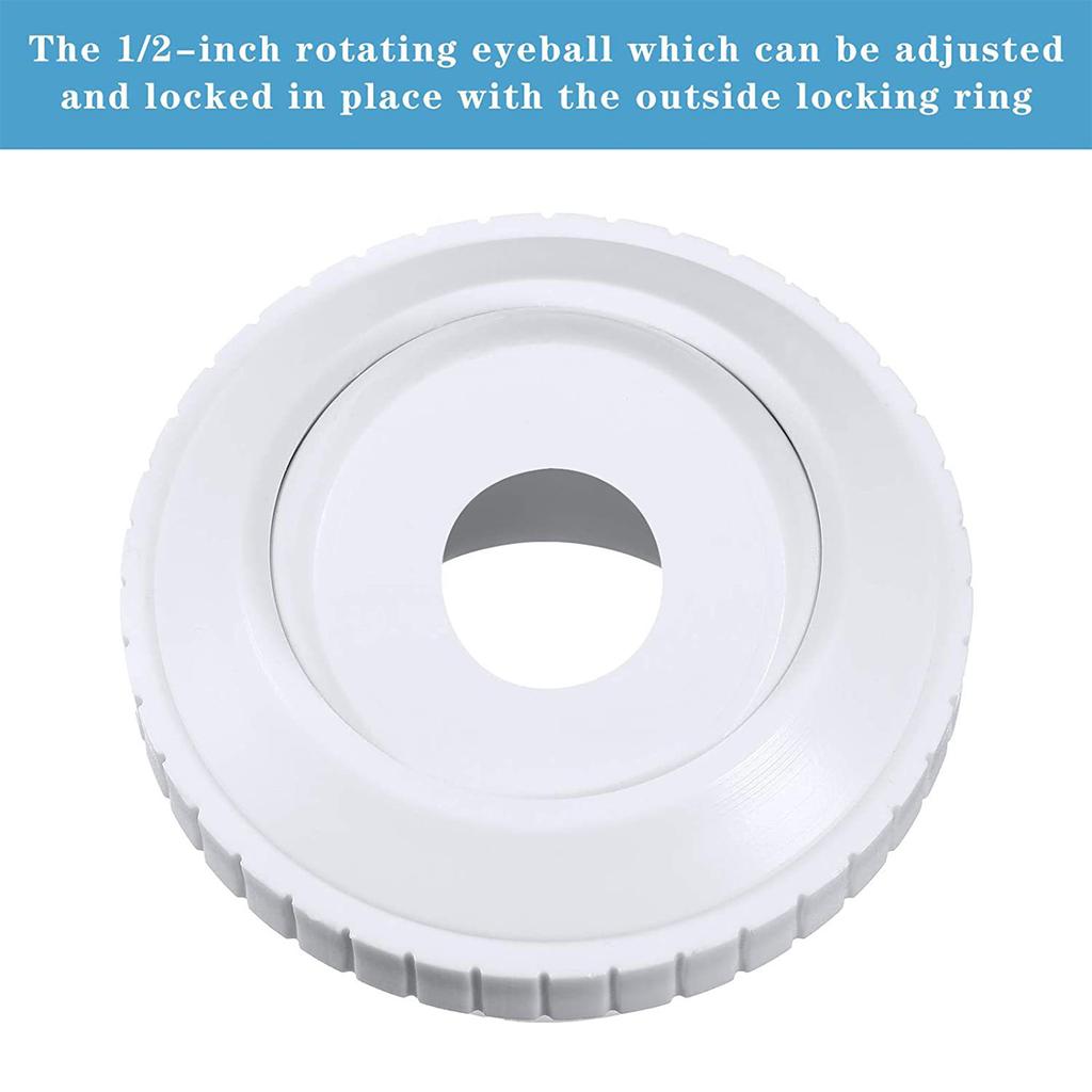 Pool Jet Nozzles Flow Eyeball Inlet Jet Flow Inlet Fitting Swimming Pool Return Jet for Swimming Pool Spout Accessories