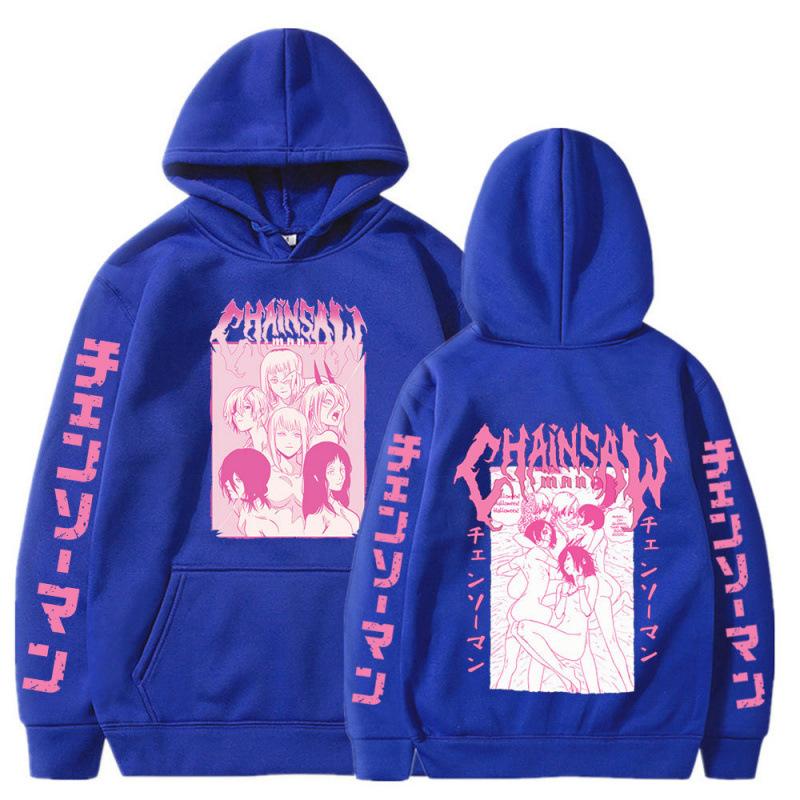 Japanese Anime Chaaw Man Makima Hoodie D